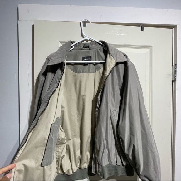 St. John’s Bay Mint Gray Silver XL Vintage Bomber Jacket - Picture 7 of 7